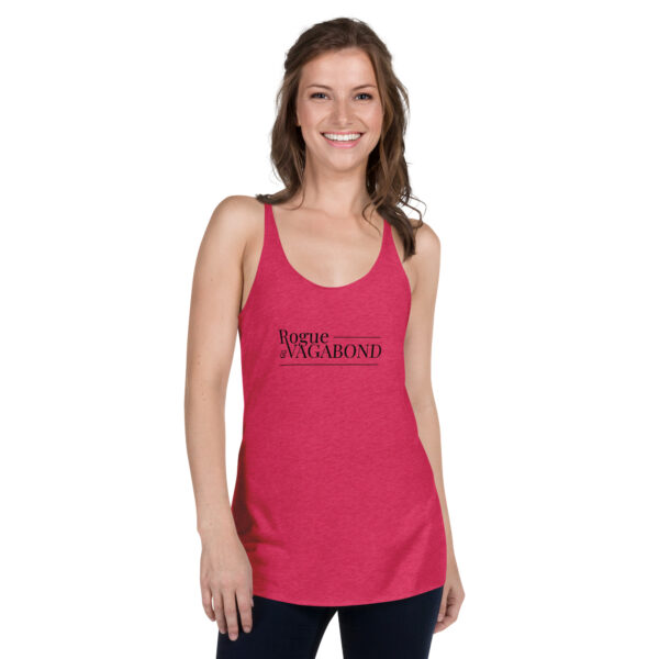 Rogue & Vagabond Women's Racerback Tank - Black Logo - Image 2